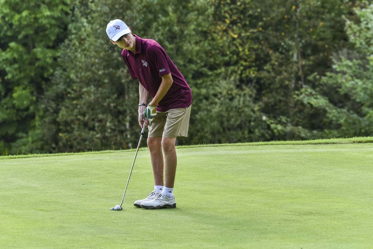 Viking golfers on the course at St. Johnsbury Country Club. 