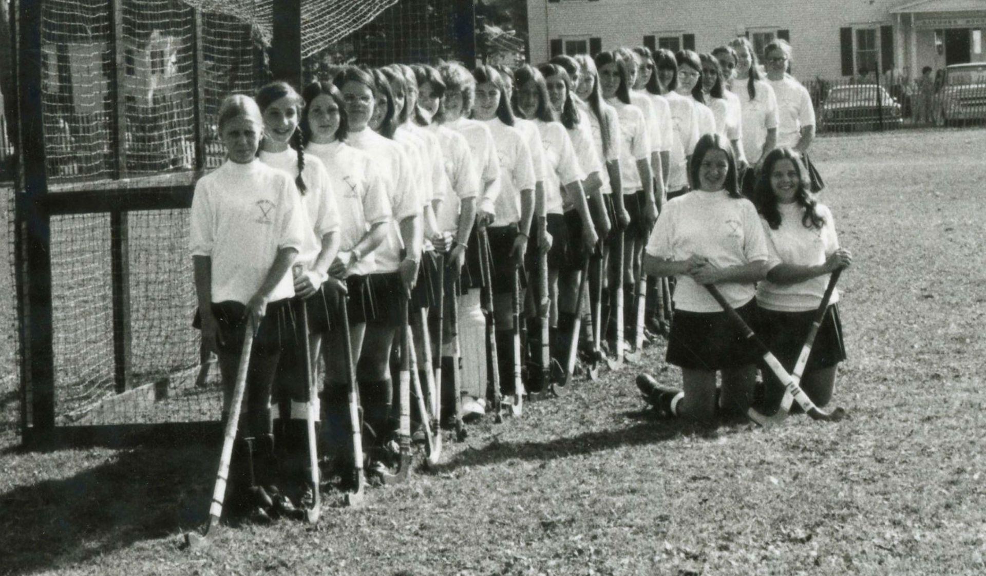 Historic photo of the Field Hockey team. 
